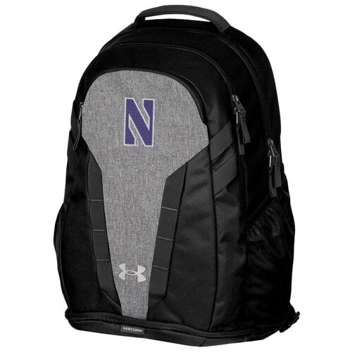 Northwestern I Kellogg Under Armour Black Hustle 5.0 Backpack